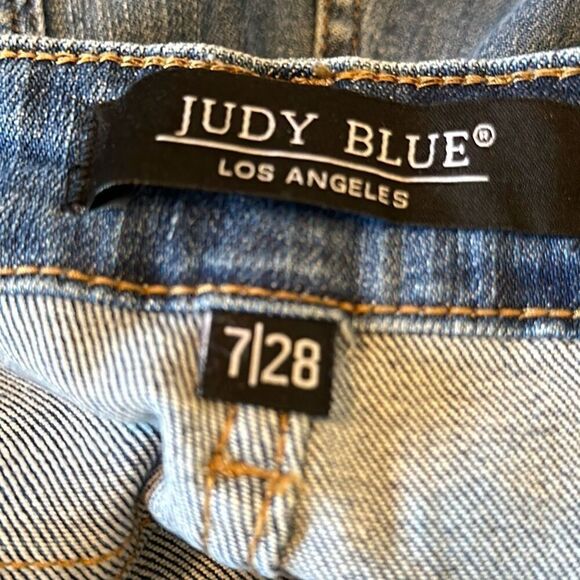 Judy Blue Lemon Patch High Waist Skinny Jeans Style 88233 size 7/28 - Picture 9 of 12